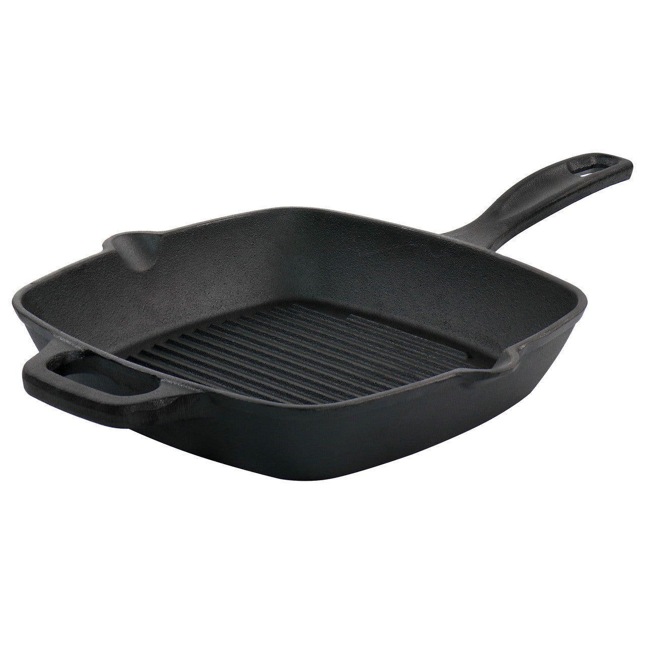 Oster Castaway 10 Inch Square Cast Iron Grill Pan with Pouring Spouts-0