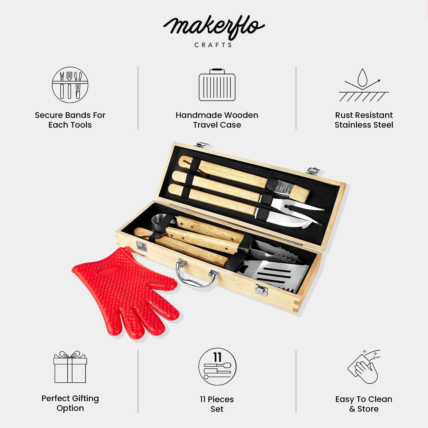 11 Piece BBQ Grill Set-3